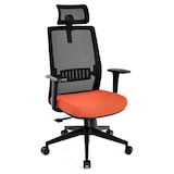 thumbnail of Silla de oficina ergonómica con soporte lumbar y reposacabezas ajustable - Negro - CB10539DK