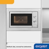 thumbnail of Exquisit Einbau-Mikrowelle EMW10-020 inox | max. 800 W | Garraum 20 l | Inox Front