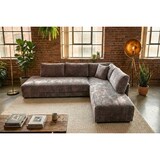 thumbnail of KAWOLA Schlafsofa SADIRA Ecksofa Stoff taupe Recamiere rechts