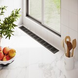 thumbnail of Aluminium Lüftungsgitter 60mm x 200mm Anthrazit RAL 7016 Stegblech Abluft