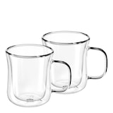 thumbnail of GRÄWE Doppelwandige-Thermogläser mit Henkel, 250ml, 2er Set, geschwungen