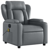 thumbnail of vidaXL Massagesessel Elektrisch Grau Kunstleder