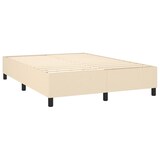 thumbnail of vidaXL Boxspringbett mit Matratze & LED Creme 140x190 cm Stoff