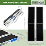 thumbnail of TRUTZHOLM Rollstuhlrampe 213 cm Traglast 272 kg Alu 2-fach klappbar Friktionsbeschichtet Kofferrampe