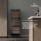 thumbnail of Klarstein Vinovilla Trio Weinkühlschrank | 144 Flaschen | 3 Zonen | 38 dB | 12 Regale | Kompressor | 413 Liter Schwarz