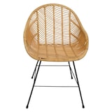 thumbnail of Conjunto de 6 cadeiras de jantar HWC-M28, cadeira de cozinha cadeira de vime cadeira de vime cadeira de vime cadeira de vime, Kubu rattan metal
