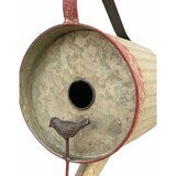 thumbnail of DanDiBo Vogelhaus zum Aufhängen Metall Deko Gießkanne wetterfest 501138 Nistkasten 40 cm Futterstation für Vögel Shabby Metallkanne Kanne Balkon