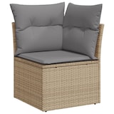 thumbnail of vidaXL 6-tlg. Garten-Sofagarnitur mit Kissen Beige Poly Rattan