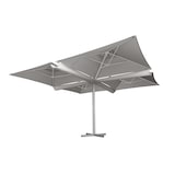 thumbnail of METRO PROFESSIONAL Parasol à 4 têtes TOMOKO, aluminium / polyester, 4 x 4 m, protection UV50+, hydrofuge, argent / platine