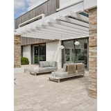 thumbnail of Conjunto de muebles de jardín esquinero 6 plazas de cuerda y aluminio gris - IRUN