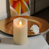 thumbnail of LED Kerze GLOW Echtwachs flackernde tanzende Flamme glimmend 12,5cm Timer creme