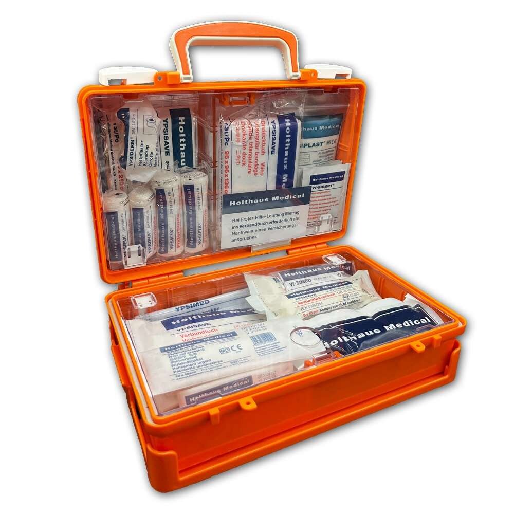 Holthaus Erste-Hilfe-Koffer QUICK, DIN 13157, orange (1 Stück)