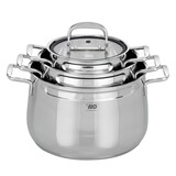 thumbnail of ELO Topfset Mystery, Edelstahl, 3 teilig ( Ø16 cm/ Ø20 cm/ Ø24 cm), induktionsfähig, backofenfest