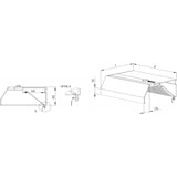 thumbnail of Stalgast Wandhaube "Basic Line", Trapezform  1300 mm x 1100 mm mit Flammschutzfilter Typ B