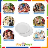 thumbnail of DayBays 400 Stk. Pappteller rund Ø30 cm 2 cm tief weiß ohne Beschichtung
