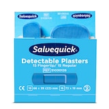 thumbnail of 60 Set `Cederroth` Salvequick Detectable Pflaster (2 x 15 Stück) blau Fingertip & Standard, Refill