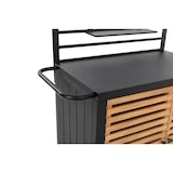 thumbnail of Tarrington House Estação de serviço Ateo com portas giratórias, alumínio/madeira de eucalipto, 114 x 60 cm, preto/natural