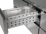 thumbnail of GastroHero Kühltisch Profi 0/8 mit Aufkantung - GN 1/1
