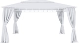 thumbnail of Gazebo Da Giardino 3x4 M Con Tende Laterali Richiudibili Struttura In Acciaio Robusto Copertura Impermeabile 180 g/m² 4 Teli Laterali Esterno Bianco