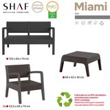 thumbnail of SHAF - Set de Muebles de Jardín y Terraza Miami Color Grafito Sofá 2 Plazas, 2 Sillones y Mesa de Centro