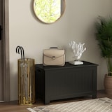 thumbnail of HOMCOM baúl de almacenaje para dormitorio banco de almacenaje con tapa baúl de almacenaje versátil con bisagra de seguridad 81x40x46 cm negro