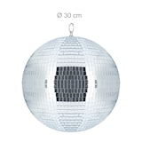 thumbnail of Relaxdays Discokugel, zum Aufhängen, für Decke, große Spiegelkugel, Party Deko, Mottoparty, Diskokugel Ø 30 cm, silber