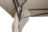 thumbnail of CRO Gazebo rettangolare in acciaio e poliestere - con tende incluse - colore beige e marrone - Misure: 4x3 h.5,60 m