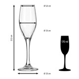 thumbnail of Libbey 12er Set Sektgläser -PERCEPTION- 170 ml, Ø 7 cm, H: 21,5 cm