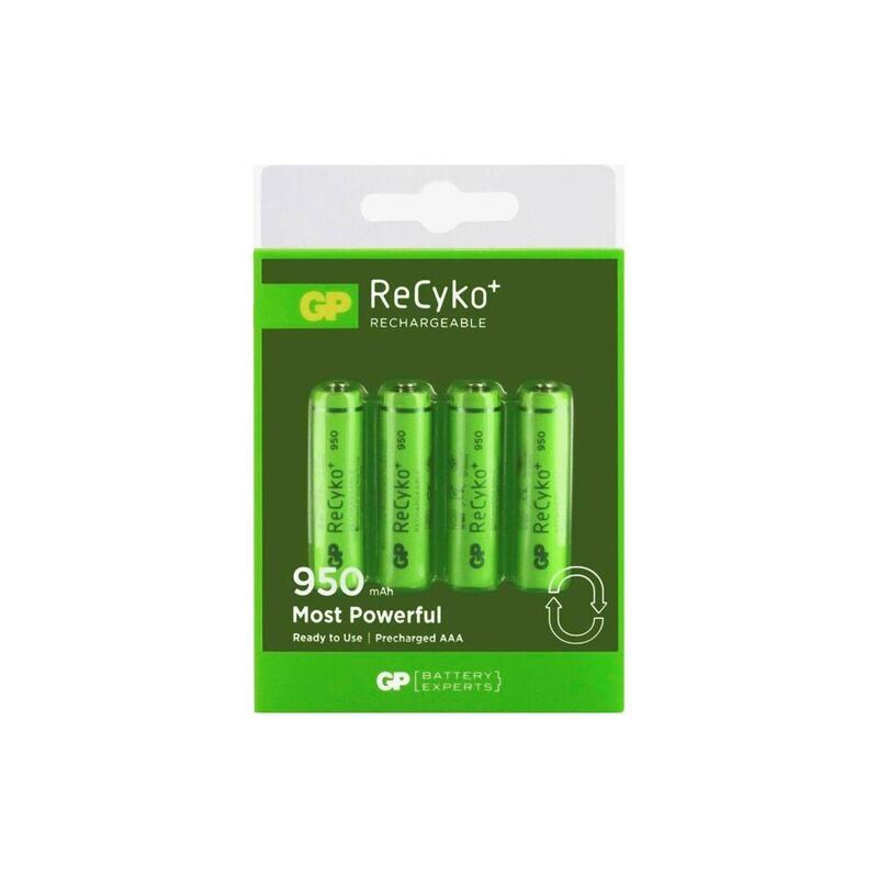 1X4 GP Recyko NiMH-Akku Aaa 950 mAh, sofort einsatzbereit