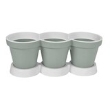 thumbnail of 20x Kräutertopf 3er Untersetzer Pflanzen Teller Blumenschale Gefäß Kübel Garten