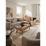 thumbnail of Moderner Landhaus-Stil Couchtisch, massives Holz, Schublade, Ablagefach. 95x50x35 cm | Kadima Design