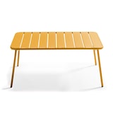 thumbnail of Table basse de terrasse acier jaune 90 x 50 cm