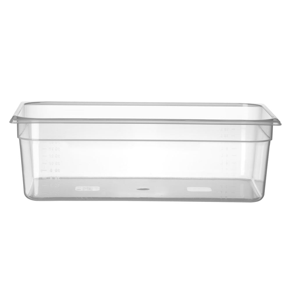 HENDI Container GN 1/1 polypropyleen, Profi Line, GN 1/1, 21L, Transparant, 530x325x(H)150mm