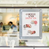 thumbnail of Securit® Porte-affiche A3 pour vitrine - Gris - Avec 4 ventouses - Double-face