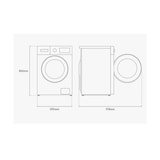 thumbnail of SAMSUNG lave-linge frontal 8kg 1400 trs/min WW80FG3M05TW