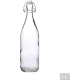 thumbnail of Glazen beugelfles - 1 Liter - Fles met Beugelsluiting - Transparant