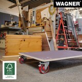 thumbnail of WAGNER Transporthilfe PROFESSIONAL EURO 24 mm - 120 x 80 x 18 cm, Schwerlastrollen 125 mm, Tragkraft 1000 kg - 20134901