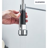 thumbnail of Björn |Gastronomy torneira de água fria de furo único de parede cromada| cozinha profissional em aço inoxidável para dois duches| lavatório duplo