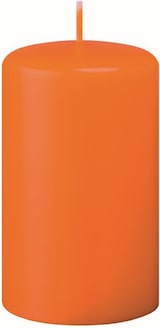 thumbnail of Kerzen Stumpenkerzen Orange, 120 x 60 mm, 12 Stück