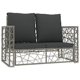 thumbnail of vidaXL 2-tlg. Garten-Lounge-Set mit Auflagen Poly Rattan Grau