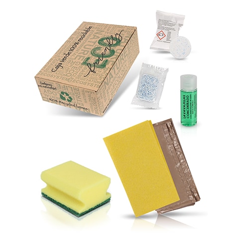 Amenities- Reinigungsset Bio Box Nr. 6 für Touristenunterkünfte - 30 Stück