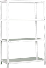 thumbnail of SimonRack Estantería Metálica con tornillos 1500x900x500 mm, 4 Alturas, 100 kg de Punto Flexión, Blanco - Comfort