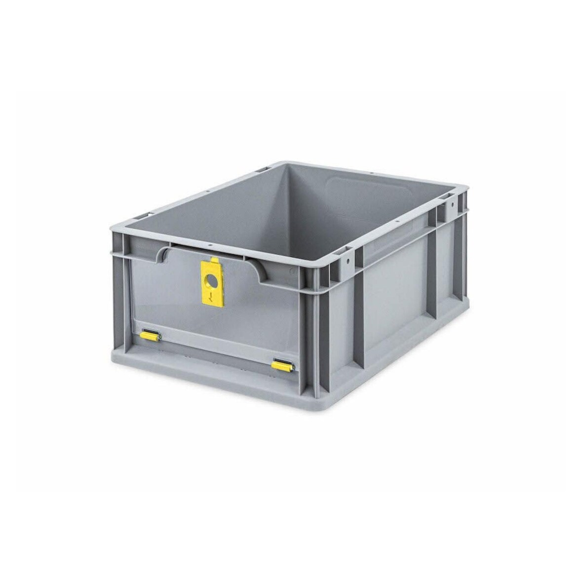 PROREGAL Eurobox NextGen Insight Cover | HxBxT 17x30x40 | 16 Liter | Niedrig/Gelb | Eurobehälter, Transportbox, Transportbehälter, Stapelbehälter