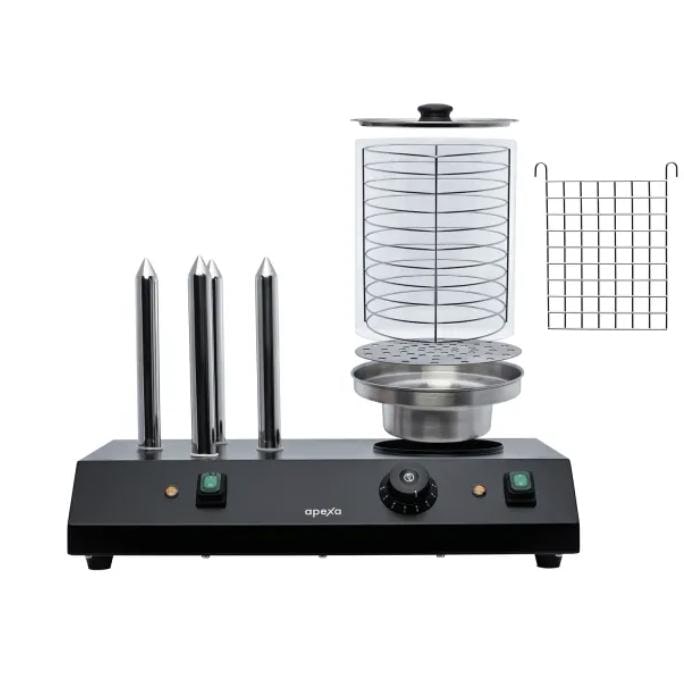 Máquina de perritos calientes de 4 pinchos Apexa 200 4TS