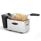 thumbnail of Orbegozo freidora profesional FDR 25, 2,5 L, termostato regulable, indicador luminoso, asa de tacto frío, recogecables, acero inoxidable, 2000 W