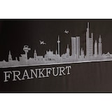 thumbnail of Strandkorb - bene living - Ammersee Teak Bullauge - PE grau - Skyline Frankfurt - Liftersystem