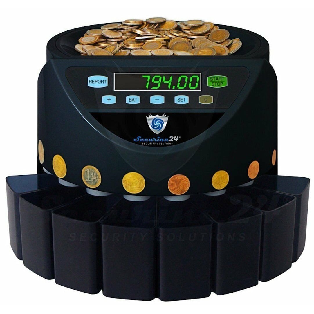 Automatischer Euro Münzzähler & -sortierer Geldzählmaschine SR1200 Geldzähler Münzzählautomat