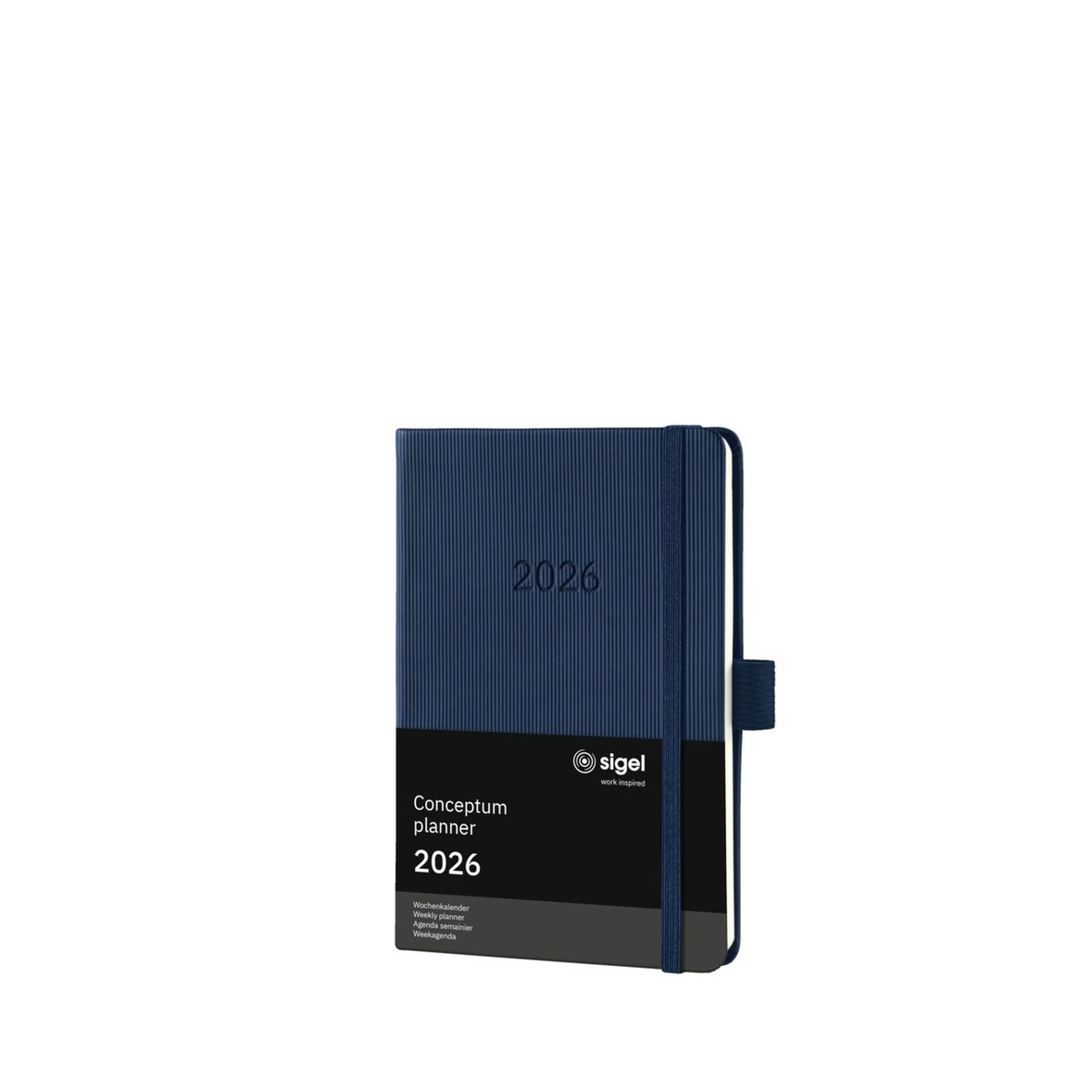 SIGEL C2663 Wochenkalender Conceptum 2026, ca. A6, Hardcover, dunkelblau