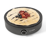 thumbnail of KLAMER Crepes Maker, Große Backfläche mit 33cm Ø, antihaftbeschichtete Platte, inkl. Teigverteiler und Wender aus Holz, Crepes Eisen für Crepes, Panc…