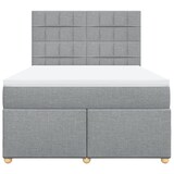 thumbnail of vidaXL Boxspringbett mit Matratze Hellgrau 140x190 cm Stoff